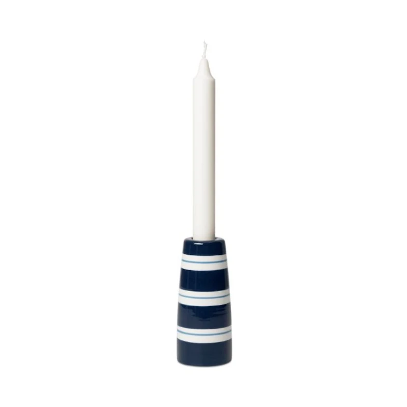 Kahler Omaggio Nuovo Candle Holder Dark Blue