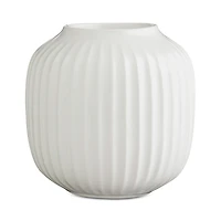 Rosendahl Kahler Hammershi Round White Tealight Holder