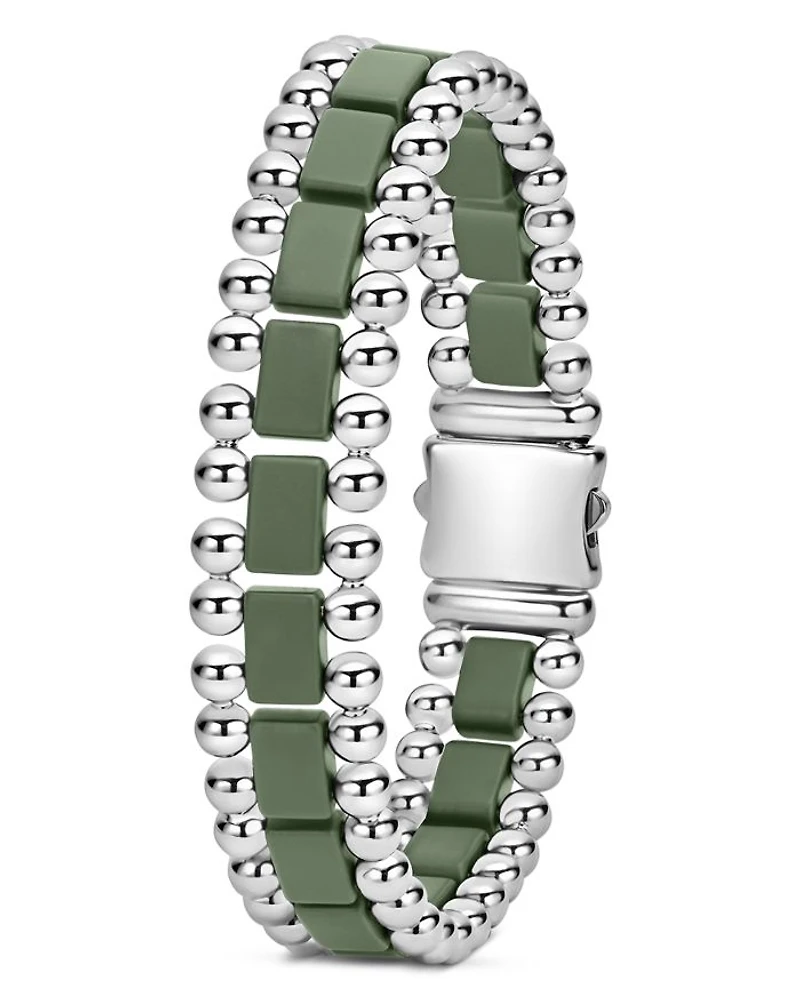 Men's XX Anthem Green & Caviar Beaded Bracelet - Exclusive