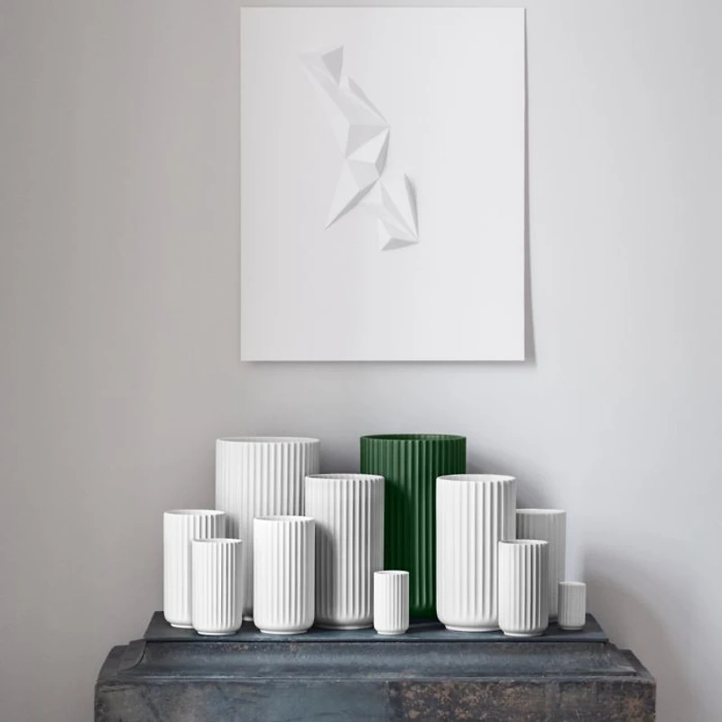 Lyngby Porcelain Tura Jug Vase, White