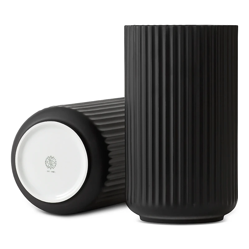 Rosendahl Lyngby Porcelain Vase, Black Porcelain