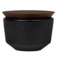 Rosendahl RA Stoneware Salt Cellar with Wooden Lid