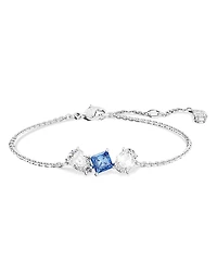 Swarovski Mesmera Clear & Blue Mixed Cut Crystal Link Bracelet