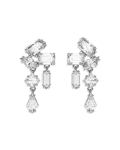 Swarovski Mesmera Mixed Cut Cluster Drop Earrings