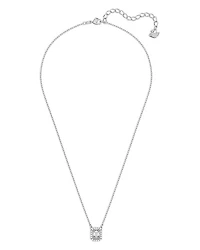 Una Mixed Cut Square Pendant Necklace, 15-17"