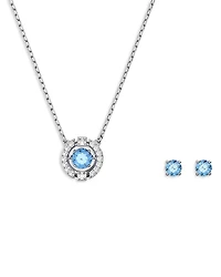Swarovski Una Pave Pendant Necklace & Stud Earrings Set