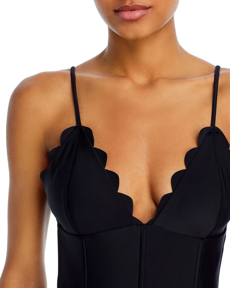 Mikayla Scalloped One Piece Swimsuit
