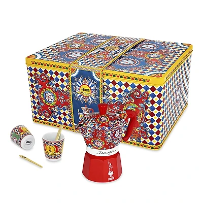 Dolce & Gabbana Moka Coffee Maker and Cup Set
