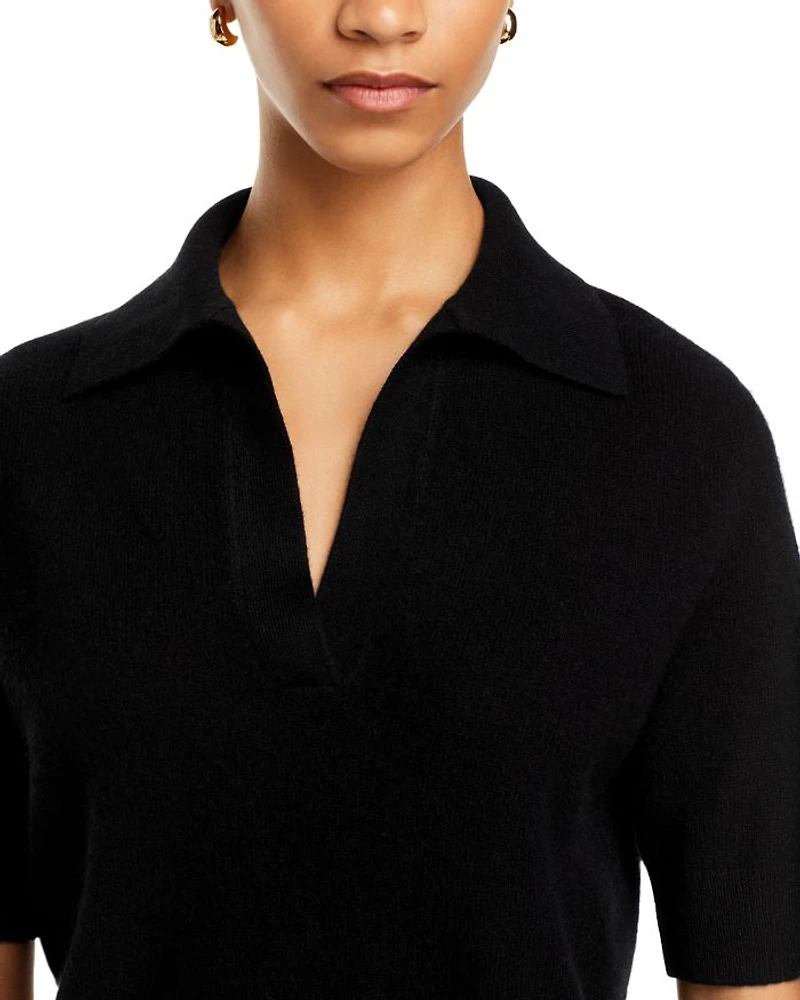 Short Sleeve Polo Sweater