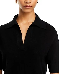 Short Sleeve Polo Sweater