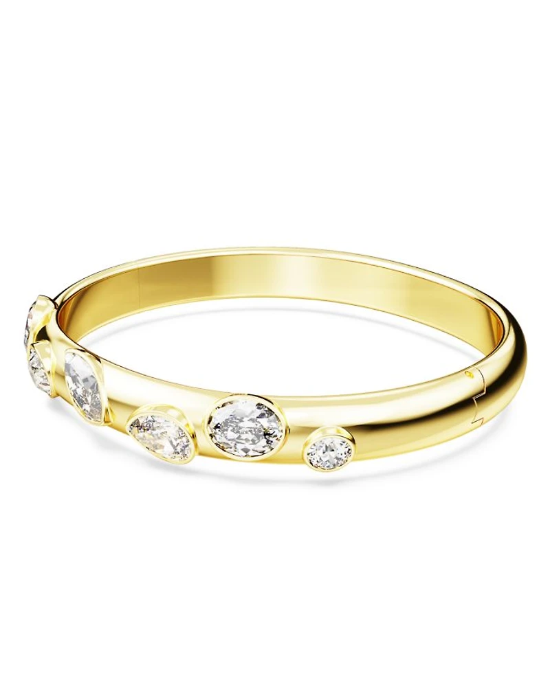 Dextera Mixed Cut Swarovski Crystal Bangle Bracelet