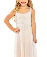 Girls Sleeveless Ruffle Tiered Mini Dress - Little Kid, Big Kid