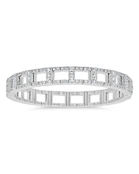 Zydo 18K White Gold Diamond Stretch Bracelet