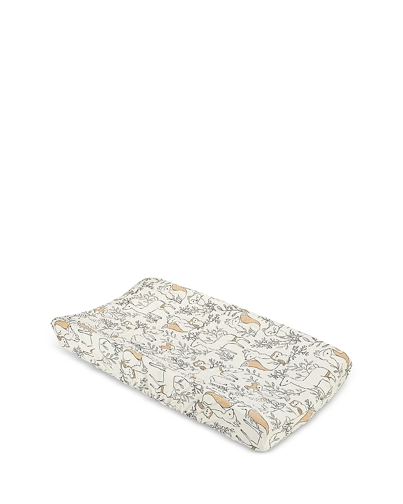 Crane Baby Ezra Quilted Change Pad Cover - Woodland