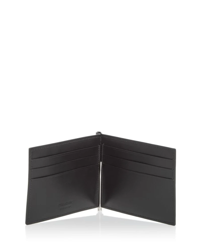 Men's Florence Leather Money Clip Bifold Wallet