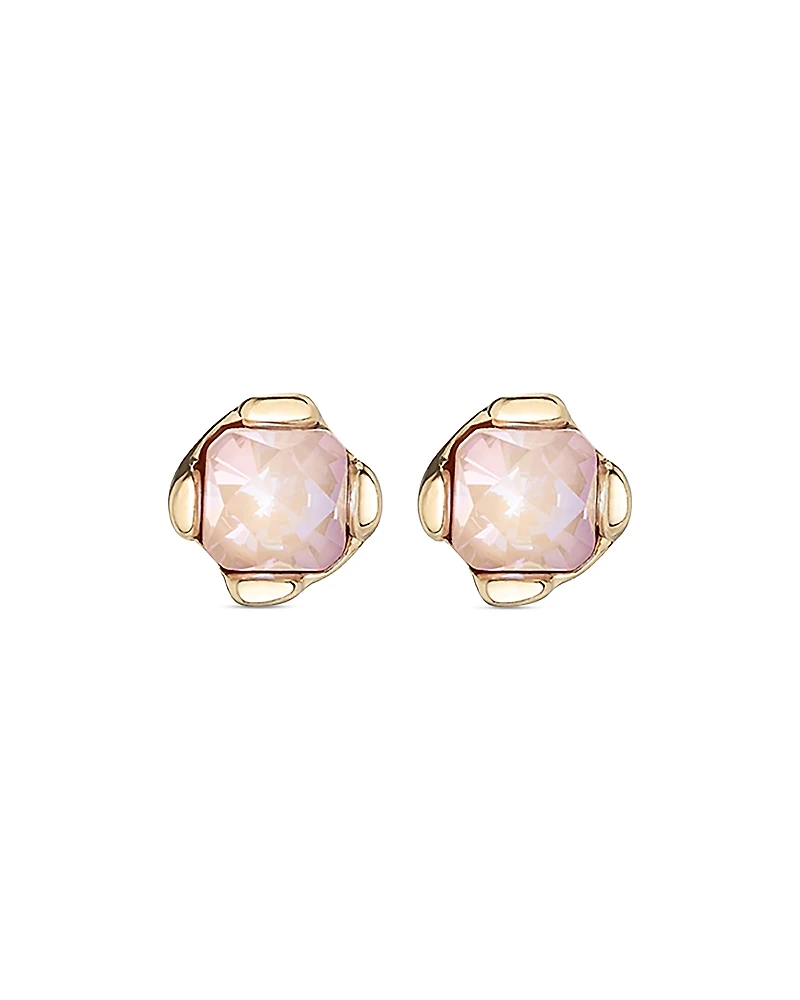 UNOde50 18k Gold Plated Metal Alloy Earring with Small Faceted Crystal
