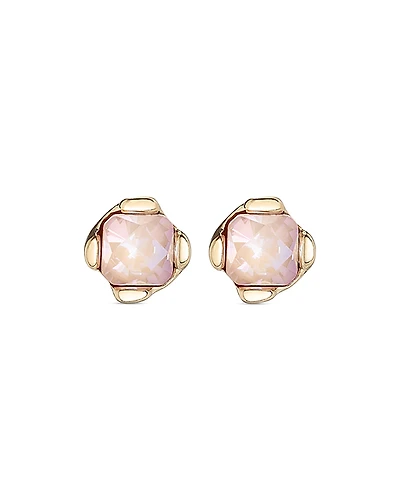 UNOde50 18k Gold Plated Metal Alloy Earring with Small Faceted Crystal