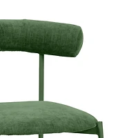 Liliana Performance Velvet Counter Stool Mauve