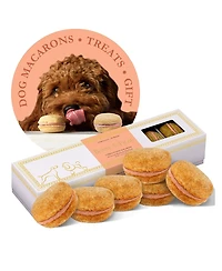 Bonne et Filou Pumpkin Dog Macarons, 6 Count