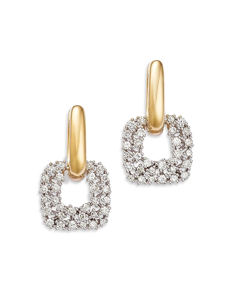 Bloomingdale's Fine Collection Diamond Door Knocker Drop Earrings