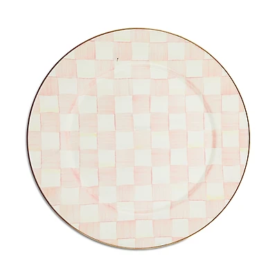 Mackenzie-Childs Rosy Check Enamel Serving Platter