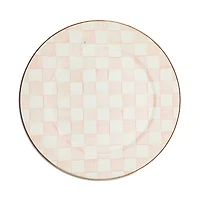 Mackenzie-Childs Rosy Check Enamel Serving Platter