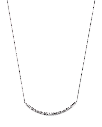 Bloomingdale's Fine Collection Diamond Graduated Bar Necklace