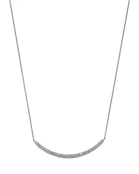 Bloomingdale's Fine Collection Diamond Graduated Bar Necklace