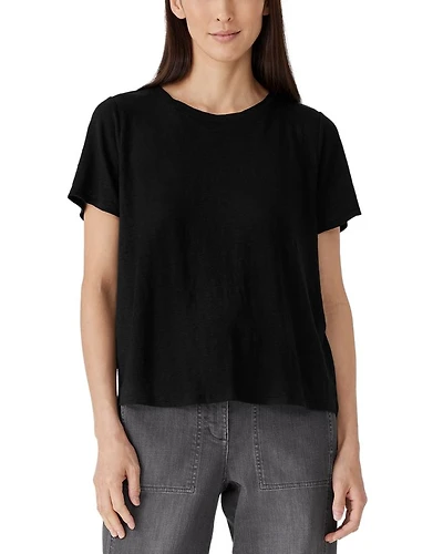Linen Crewneck Tee