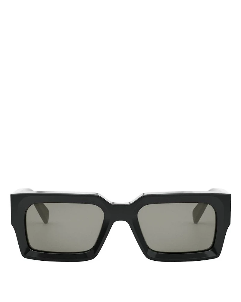 Bold 3 Dots Rectangular Sunglasses