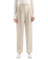 Textured Slim Leg Pants