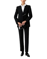 Bar Piercing Shawl Lapel Blazer