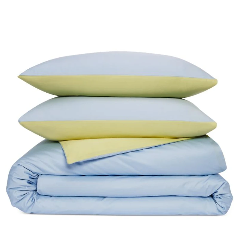 Reversible Egyptian Cotton Duvet Cover Set, Full Queen - Exclusive