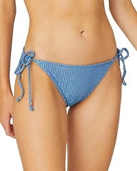 Shoshanna Sea Shimmer Side Tie Bikini Bottom