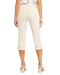 Petite Marilyn Cuffed Cropped Jeans Feather