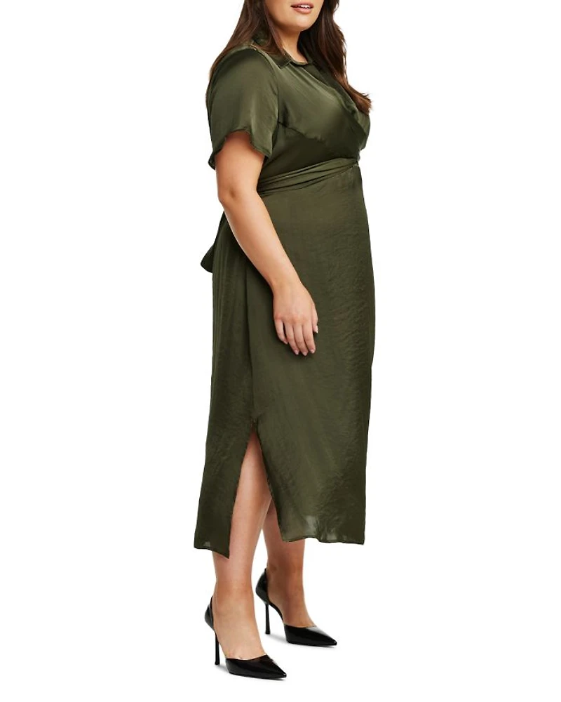 Plus Oasis Wrap Dress