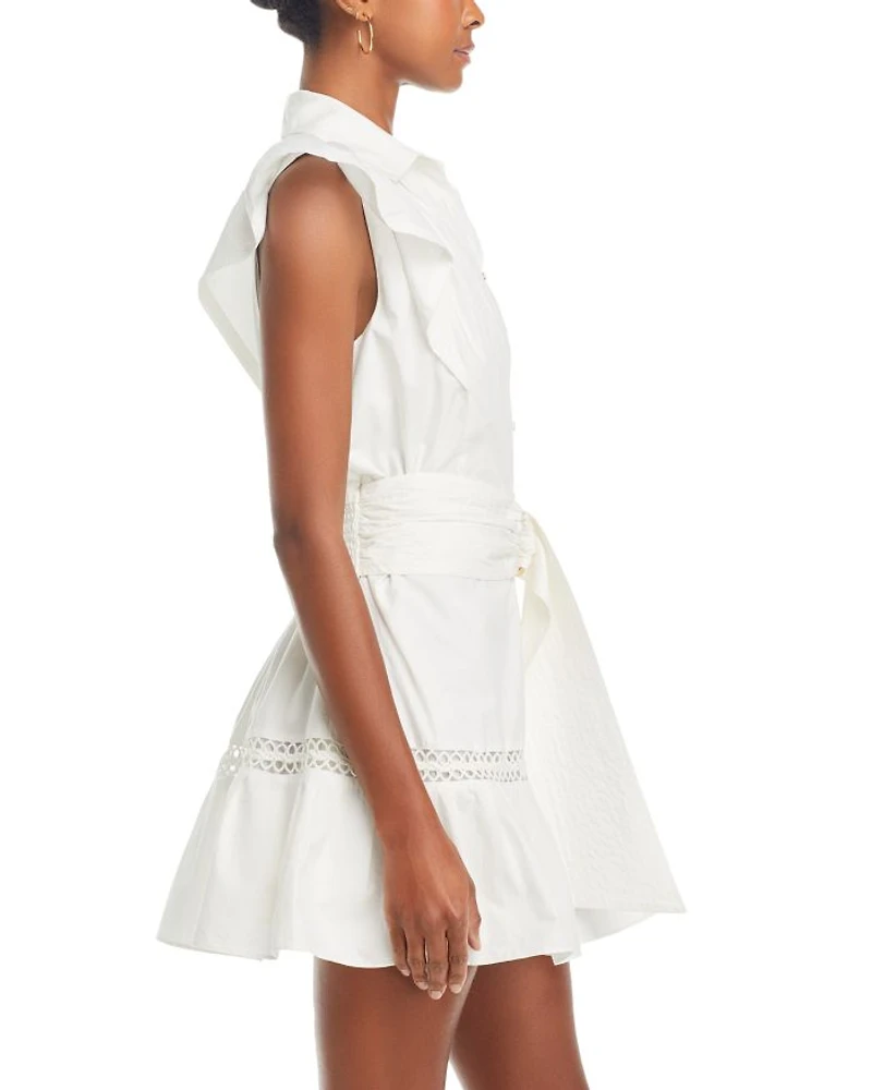 Marceline Cotton Belted Shirt Dress