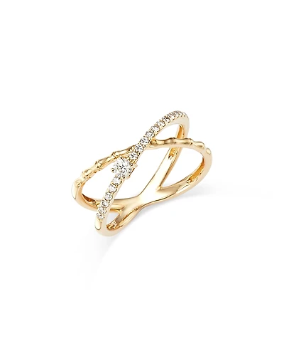 Bloomingdale's Fine Collection Diamond Crossover Ring