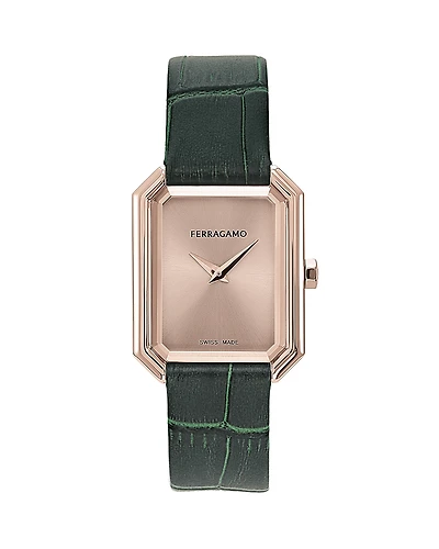 Ferragamo Crystal Watch, 26.5mm x 33.5mm