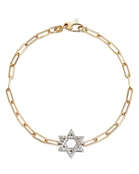 Bloomingdale's Fine Collection Diamond Star of David Bracelet