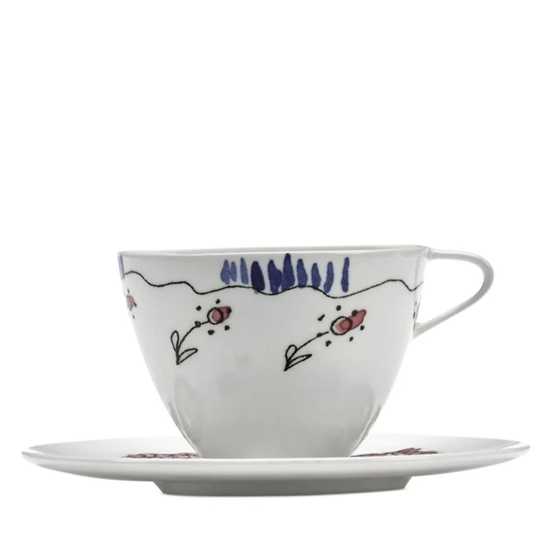 Marni Anemone Milk Small Coffee Cup & Saucer