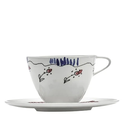Marni Anemone Milk Small Coffee Cup & Saucer