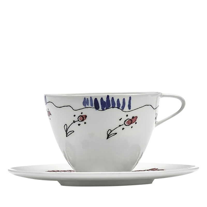 Serax Marni Anemone Milk Small Coffee Cup & Saucer