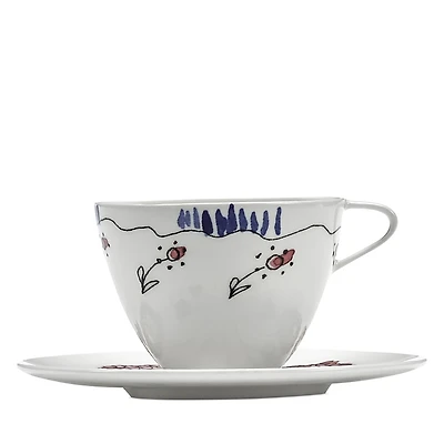 Serax Marni Anemone Milk Small Coffee Cup & Saucer