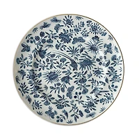 Mottahedeh Sacred Bird & Butterfly Blue Dinner Plate