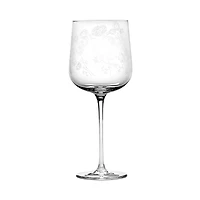 Serax Red Wine Glass Anemone Vaniglia Midnight Flowers by Marni