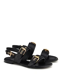 Agl Women's Summer Nero Buckled Strappy Slingback Sandals