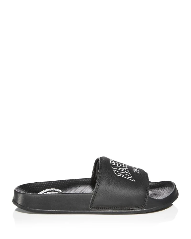 x Anine Bing Women's Classic Leather Slide Sandals