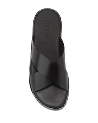 Men's Nantucket Cross Strap Slip On Slide Sandals