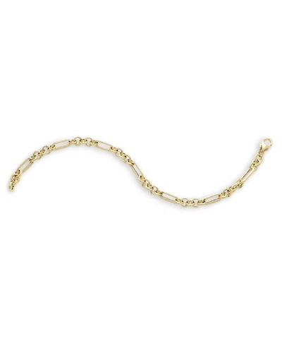 14K Yellow Gold Rolling Rolo Link Chain Bracelet